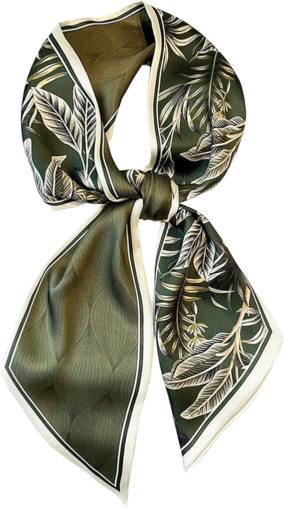 Saiusloa Purse Scarf For Handbags Head Scarves For Women's Hair Bags Scarfs Long Skinny Scarves Fashion Silky