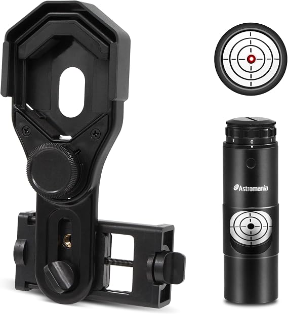 Astromania 1.25" Next Generation Laser Collimator - Bundle with - Smartphone Photography Adapter