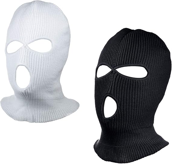 3-Hole Ski Face Mask Balaclava for Men and Women,Set of 2