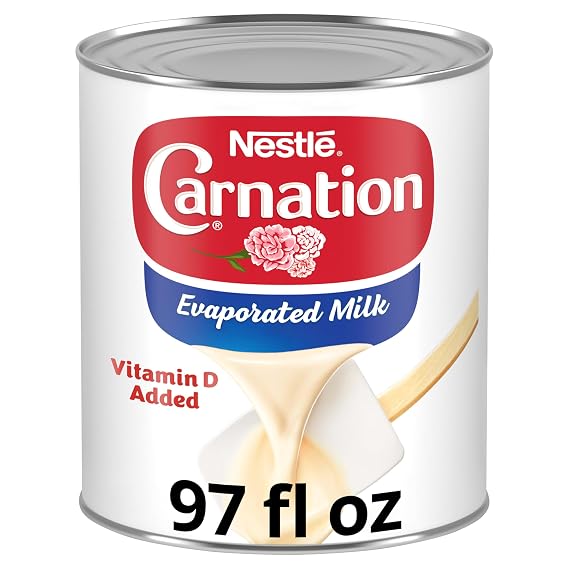 Carnation Evaporated Milk, Creamy Dairy Flavor 97 fl oz Can (2.86 L)