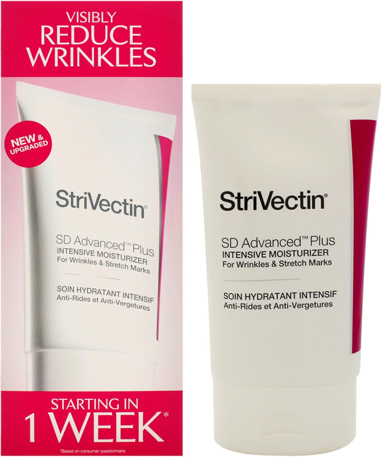 StriVectin SD Advanced™ Plus Intensive Moisturizer for Wrinkles & Stretchmarks, For Face & Body, Collagen Boosting with Peptides & Hyaluronic Acid