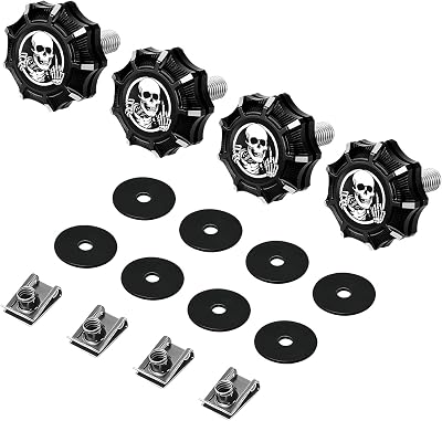 GUAIMI Saddlebag Locks Saddle Bags Theft Deterrent Mounting Screw Bolt Hardware for Harley Touring Road King Street Glide Electra Glide Road Glide 1993-2021 -Black