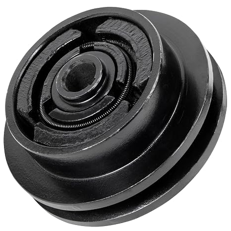 Centrifugal Clutch 5" Single Pulley 1/2" V-Belt 3/4" Bore Compatible with Wacker VP1340 VP1350 VP1750 Plate Compactors, Honda GX160 or GX200 Engine Shafts