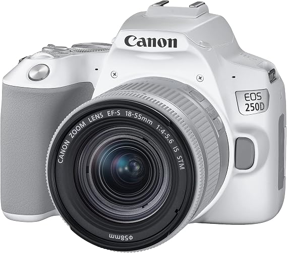 Canon EOS 250D SLR Camera White 18-55mm IS STM Lens