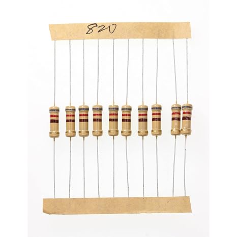 100 Pieces 1 Watts 1W 820R 820 Ohm 5% Carbon Film Resistor