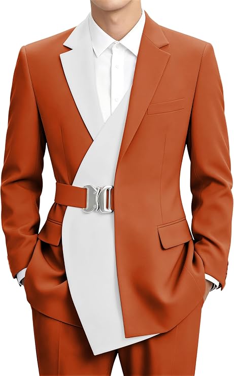 Wedding Tuxedo for Men Slim Fit 2 Piece Suit Groom Prom Dinner Party