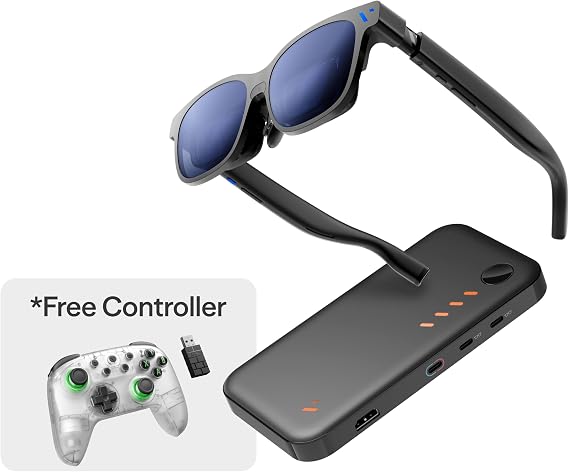 VITURE Beast XR Glasses & Pro Mobile Dock, First-Ever Immersive XR Experience for Switch 2, Co-op Stream, Charging While Playing, for Switch, Handhelds, Fire TV, Neckband, All HDMI/USB-C Inputs