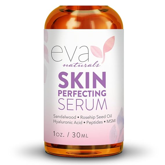 Eva Naturals Skin Perfecting Serum with Peptides, Vitamin C - 1 oz
