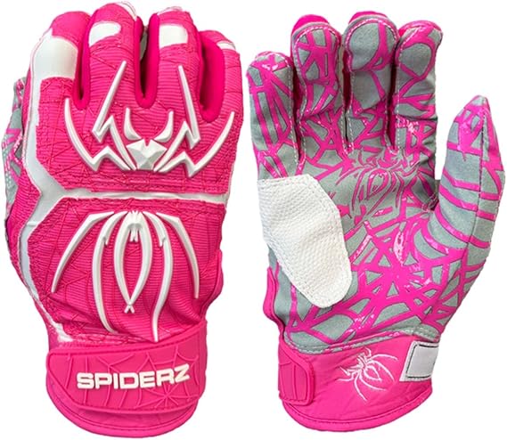Spiderz 2022 Hybrid Series Men's Baseball Batting Gloves (Pair)