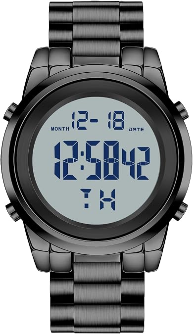 Military Silver Waterproof Sports Wrist Watches for Men Digital Tactical Mens Sport Watches Waterproof Military