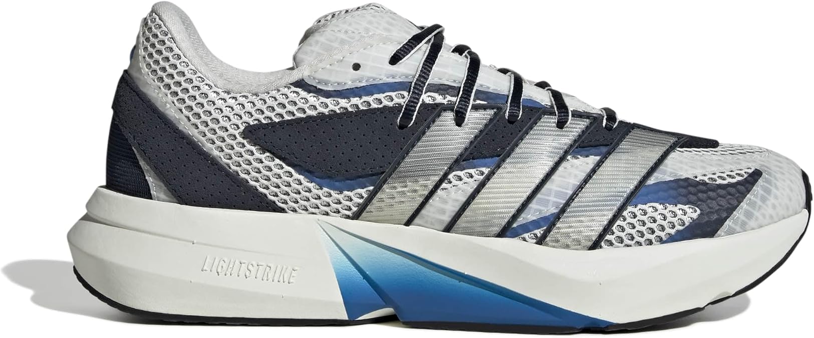 adidas Mens Lightblaze Lace Up Sneakers Shoes Casual - Black, Grey