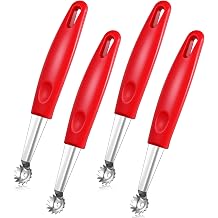 4 Pcs Tomato Corer Tool Strawberry Huller Tomato Stem Remover Stainless Steel Strawberry Huller Tool Fruit Vegetable Baller