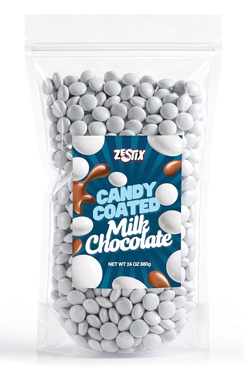 White Candy Coated Milk Chocolate, 24 oz Bag
