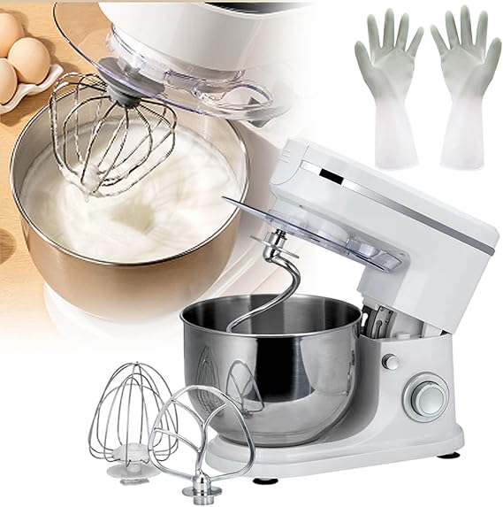 Stand Mixer,Kitchen Electric Food Mixers With Gloves And3 Mixing Heads,7 Speeds Adjustable,1500w,Suitable For Bread, Biscuits, Pastries,Black