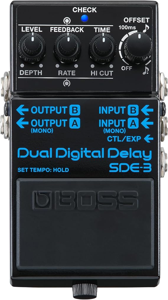 BOSS SDE-3 Dual Digital Delay Pedal | Authentic Sound of the Legendary Roland SDE-300 | Compact Pedal | Versatile Modern Features | Longer Delay | MIDI/IO Connectivity | Authentic Sound of the Legendary Roland SDE-300, Compact Pedal, Versatile Modern Features, Longer Delay, MIDI/IO Connectivity