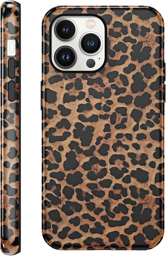 Brown Cheetah Print Phone Case for iPhone 13 Pro Max 6.7"