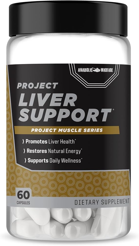Anabolic Warfare Project Liver Support, Promotes Liver Health, Antioxidant Support* (60 Capsules)