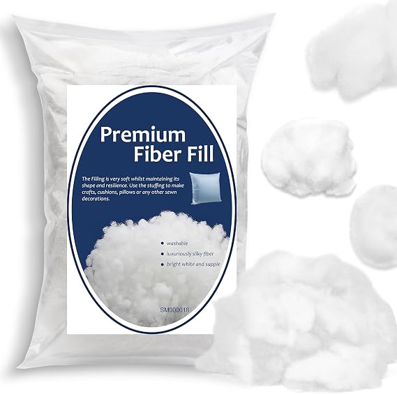 Bupete 2lb/900g Polyfill Stuffing, (3.5oz~2.6lb) Pillow Stuffing, Stuffing for Pillows, Stuffing for Stuffed Animal Crafts, Polyester, Fiber Fill, Polyester Fiberfill Stuffing, Cushions Stuffing