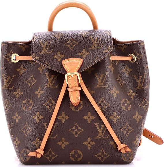 Pre-Loved Montsouris NM Backpack Monogram Canvas BB, Brown