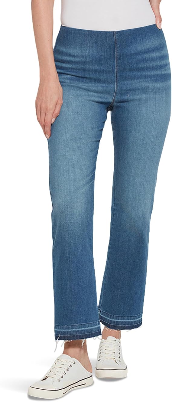 Lysse High Waist Pull On Boot Cut Jeans