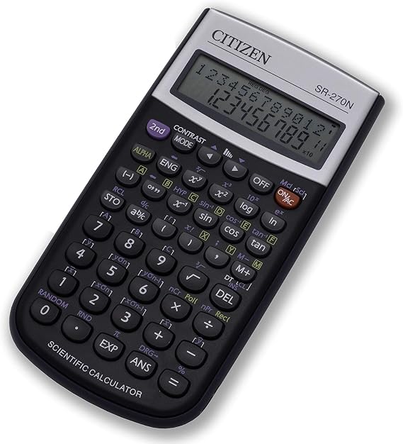 Citizen Sr-270N Scientific Calculator, Black