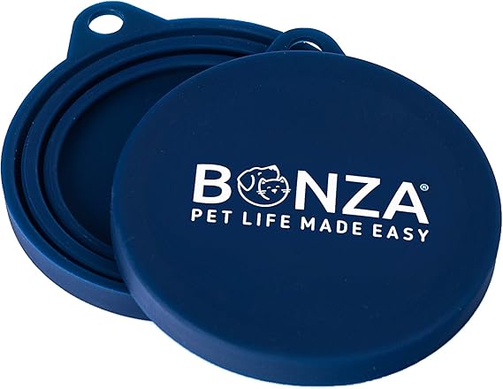Bonza Pet Food Can Covers, Set of 2 Universal Silicone Can Lids for Dog or Cat Food Can Covers, BPA Free, Food Safe, Dishwasher Safe