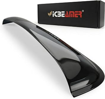 [Upgraded 2026] ICBEAMER 36" Sunroof Wind Deflector, Universal Fit, Tinted Moonroof Visor, Reduces Noise, Rain, Wind; Dark Smoke, Smooth, Waterproof, Double-Sided Tape