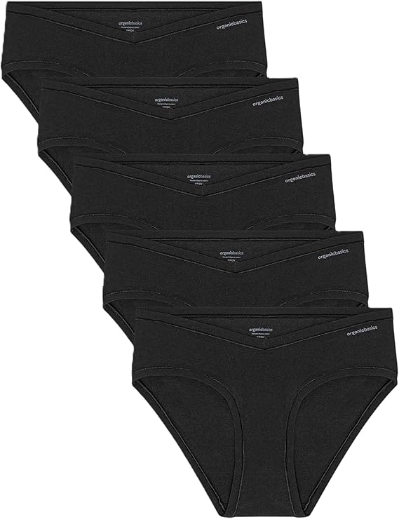 Organic Basics Women's Flex Organic Cotton Hipster Underwear 5-pack