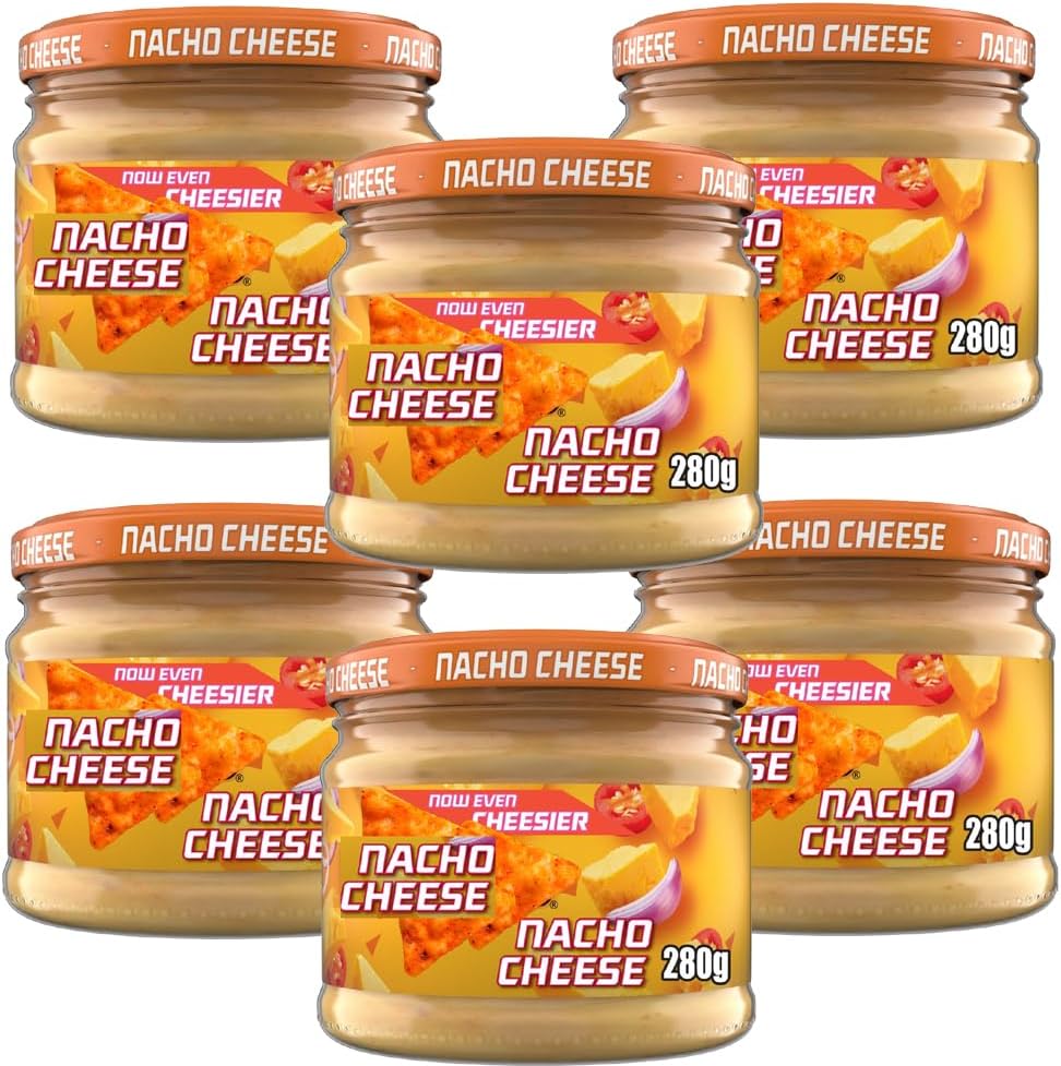 Nacho Cheese Dip 280g – Creamy Cheese Sharing Dip – Perfect for Snacking, Parties & Movie Nights - Drot (Pack of 06)