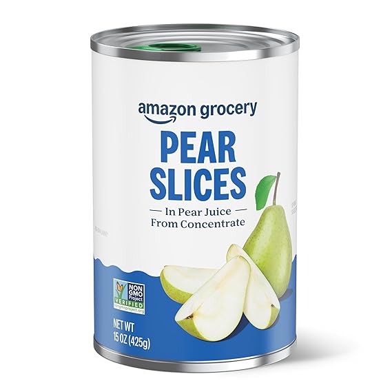 Amazon Grocery, Pear Slices, 15 Oz