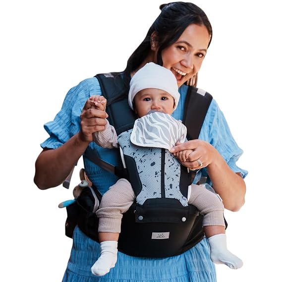 MOMTORY Safety-Certified 6-in-1 Baby Carrier Newborn to Toddler, Black