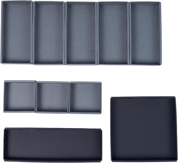 Small Accessories, Desk, Divider, Storage, Trinket Storage, Organizer Tray, Tabletop, Drawer, Stationery, Stationery Holder, Convenient, Popular, Clean Organization Tray, Shallow Type Gray x