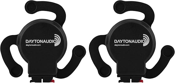 Dayton Audio DAEX25 Audio Exciter Pair - Sound Exciter Pair Audio Transducer - 5 Watts RMS, 8 Ohms Impedance - 2 Pack - Turn Any Surface into a Speaker System
