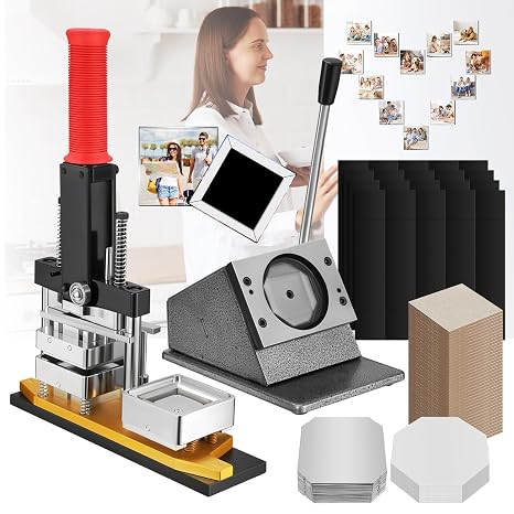 2x2 Inch Square Magnet Press for 50x50mm DIY Refrigerator Magnets