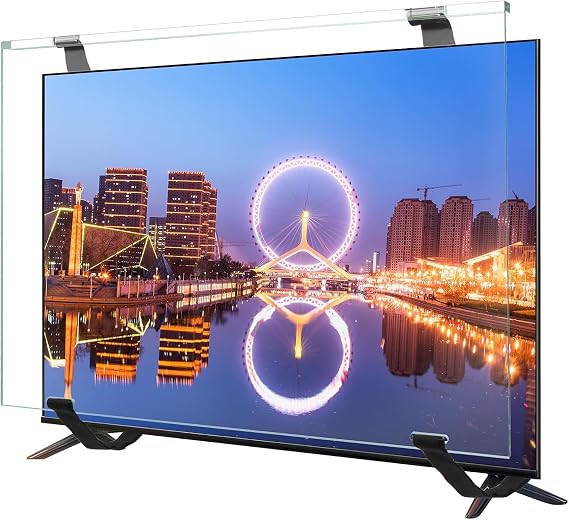 Fohil 32 Inch TV Screen Protector, HD Clear Acrylic Protective Display, Universal Fit for Single/Wall-Mounted TVs & Monitors
