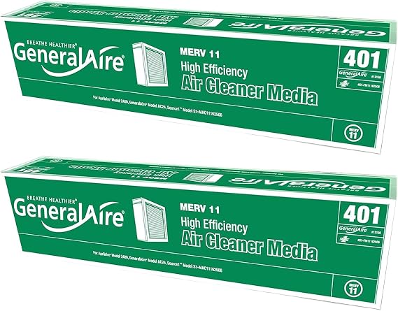 GeneralAire 13156 GFI 4051 MERV 11-2PK- Expandable Filter For AC24