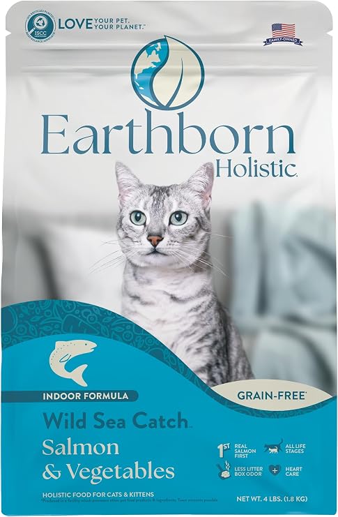 Earthborn Holistic Wild Sea Catch Grain-Free Dry Cat Food, 5 lb