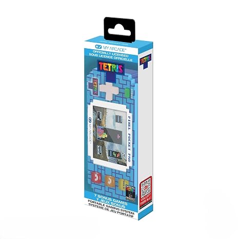 My Arcade Tetris Pixel Pocket Pro: Officially Licensed Tetris Video Game, Portable Keychain Arcade