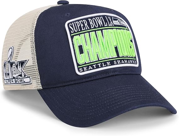 FOCO Seattle Seahawks NFL Super Bowl LX Champions Truckstop Patch Trucker RF Cap