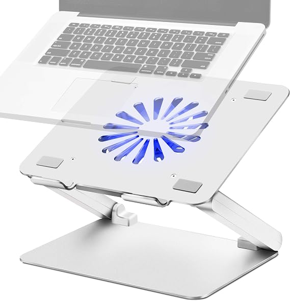 SOUNDANCE Laptop Cooling Pad with USB 3.0 Hub, Aluminum Stand, Up to 17"