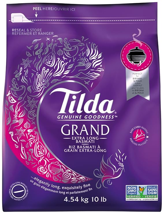 Tilda Grand Finest Extra Long Grain Basmati Rice - 10 Lbs