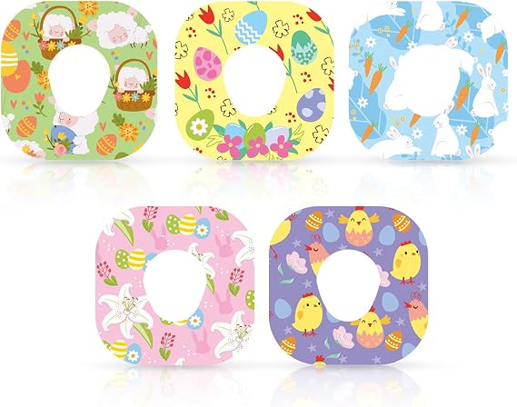 25pcs Easter Waterproof Adhesive Sensor Covers for Dexcom G7