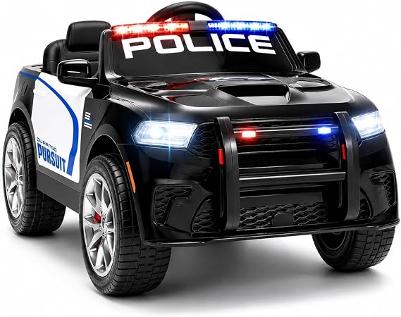 Licensed Dodge Durango Pursuit 12V Police Ride On Car for Kids