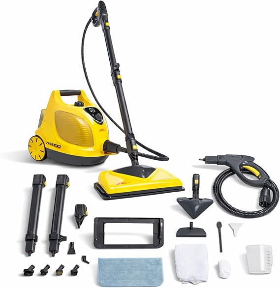 Vapamore MR-100 Primo Steam Cleaner & Steam Mop for Chemical-Free Cleaning | Steam cleaner, steam mop & steamer for cleaning; 220F chemical-free steam; 60-min runtime; 20 tools;