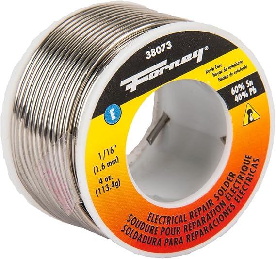 Forney 38073 Solder Rosin 1/16", 4 oz.,Silver
