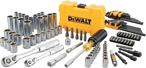 DEWALT 108PC 14/38DR Socket Set PTA, Blend, Multi