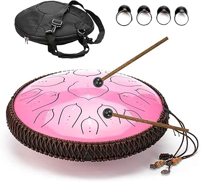 Empathic Drum Tank Drum Steel Tundrum 15 Ranked Cymbal Shape 14 Inch Manual Percussion Drum Stringed Creator and Club Decoration Music Book Deep Music Gift For Gift COLOR: G E