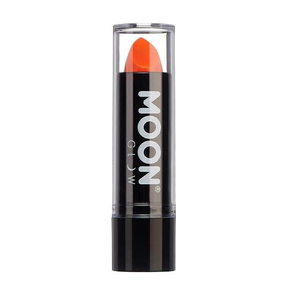 Moon Glow - Blacklight Neon UV Lipstick 0.16oz - Intense Orange Glows brightly under Blacklights/UV Lighting!