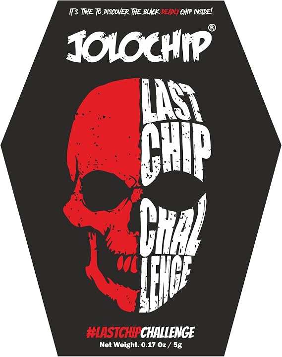 Jolochip Last-Chip-Challenge Pack of 1 | Extreme Spicy Tortilla Chip | Hottest Chip in the World | Ultimate Hot Snack | 5 Grams