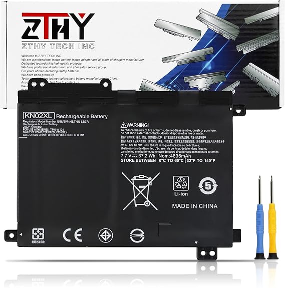 37.2Wh KN02XL Laptop Battery Replacement for HP Pavilion x360 11-AD 11M-AD | 11m-ad0xx 11m-ad1xx 11m-ad113dx 11m-ad013dx 11-AD010CA 11-AD051NR 11-adTU 916365-421 916365-541 916809-855 TPN-W124